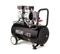 POLLOR 50L Air Compressor Low Noise Oil Free Electric Portable 5.2CFM with Pressure Regulator (50L)