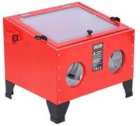 POLLOR 90L Worktop Sandblasting Cabinet - Abrasive Grit & Shot Blaster with Built-in LED Light