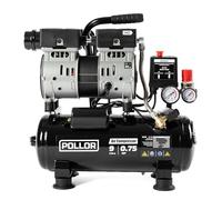 POLLOR Air Compressor Low Noise Oil Free Electric Portable 5.2CFM with Pressure Regulator (9L)
