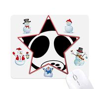 Pollution Environmental Protection Gas Head Christmas Snowman Family Star Mouse Pad