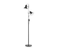 Polly 2 Light Double Floor Lamp Black E27 Netlighting Black One Size