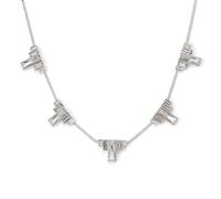 Polly Edwards Women's GEORGIA NECKLACE Gatsby Collection in Silver Polly Edwards Silver One Size
