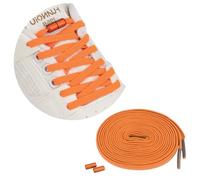 Polly Online Elastic No Tie Shoelaces with Metal Buckes One Size Fits All Adult and Kids Shoes (Orange)
