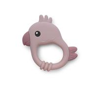 Polly Parrot Teether Toy - BPA-Free Silicone Teething Ring for Infants & Toddlers - Soft, Safe, Textured Chew Toy for Sore Gums, Sensory Development & Soothing Relief (Orchid)