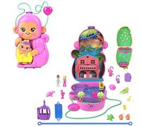 Polly Pocket Monkey Cameo Figure Pink Kids