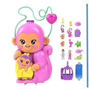 Polly Pocket Monkey Cameo Figure Pink Kids