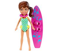 Polly Pocket 9.5cm Doll and Accessory: Surfing SHANI