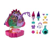 Polly Pocket DreamWorks Trolls Compact Playset with Poppy and Branch Dolls