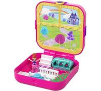 Polly Pocket Hidden Hideouts Lil’ Princess Pad with Three Reveals, Three Accessories, One Micro Lila Doll and Sticker Sheet