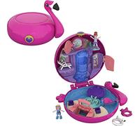 Polly Pocket FRY38 Pocket World Flamingo Floatie Compact Play Set