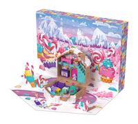 Polly Pocket Doll Advent Calendar, DIY Gingerbread House Playset with 24+ Surprises, Dollhouse Furniture, and Holiday Accessories, JFV13