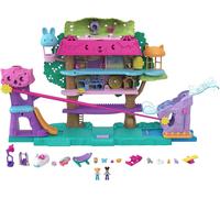 Polly Pocket Doll House with 2 Micro Dolls and Accessories, Toy Car, Funriture