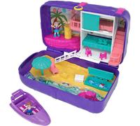 Polly Pocket FRY40 Hidden Places Beach Vibes Backpack - Polly & Shani, Beach House, Submarine, Dancing Tiki, Boat, Secret Reveals