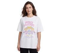 Vanilla Underground Polly Pocket Womens White Pollyville Short Sleeved T-Shirt (Large)