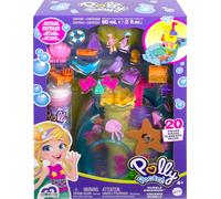 Polly Pocket HHH51 Bubble Aquarium with Pool, Micro Polly and Mermaid Doll