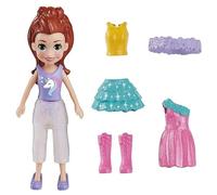 Polly Pocket Lilac Shimmer & Shine Fashion Pack Game Set Includes One Doll, Apparel and Additional Accessories for Girls Ages 4 and Up