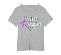Polly Pocket Logo T-Shirt, Women's Plus, Heather Grey, 6X