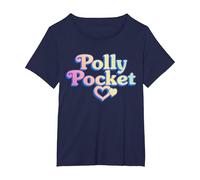 Polly Pocket Logo T-Shirt, Women's Plus, Navy Blue, 5X