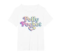 Polly Pocket Logo T-Shirt, Women's Plus, White, 2X