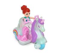 Polly Pocket Micro Doll with Themed Die-cast Car and Mini Pet Kid's Travel Toys