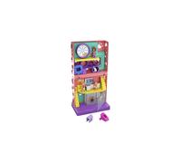 Polly Pocket Pet Place with 4 Floors of Fun, 2 Micro Dolls, 1 Sticker Sheet and 5 Micro Accessories, GKL55