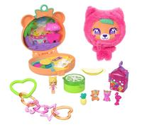 Polly Pocket Plushie Bear Compact Micro Doll for Kids