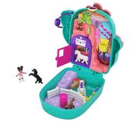Polly Pocket Pocket World Cactus Cowgirl Ranch Compact Age 4+ with Fun Reveals, Micro Polly and Shani Dolls, 2 Horse Figures and Sticker Sheet; For Ages 4 and Up, GKJ46