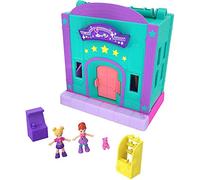 Polly Pocket Pollyville Arcade with 4 Floors, 2 Dolls & 5 Accessories