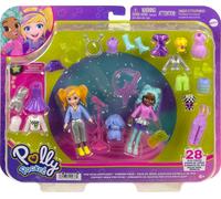 Polly Pocket Pop Star Spotlight Fashion Pack 2 Dolls 25 Accessories HKV97