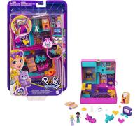 Polly Pocket Race Rock Arcade - Video Game Themed Compact with Shakable Glitte