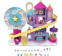 Polly Pocket Rainbow Funland Theme Park Playset 25+ Pieces New Kids Xmas Toy 4+