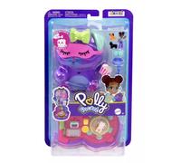 Polly Pocket Sleepover Puppy Compact with Micro Doll & Accessories Girl Toy Gift
