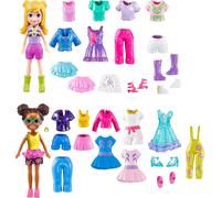 Polly Pocket Sparkle Cove Adventure Dolls, Clothes and Accessories Set, Fashion