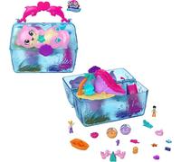 Polly Pocket Sparkle Cove Adventure Playset & 2 Micro Dolls, Island Treasure Ch