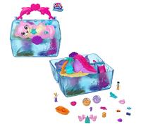 Polly Pocket Sparkle Cove Adventure Playset HPV40 with Dolls and Carry Case