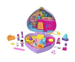 Polly Pocket Starring Shani Art Studio Compact Micro Shani & Friend Dolls