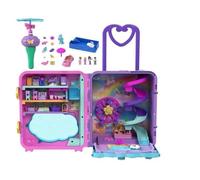 Polly Pocket Resort Roll Away Playset | Large Compact, Travel Toy with 4 Dolls, 1 Vehicle, 25+ Accessories, Portable, HKV43