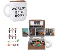 Polly Pocket x The Office Best Boss Mug Compact, Dunder Mifflin Character Set