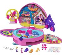 Polly Pocket Theme Park Backpack Compact with 2 Dolls, Accessories & Multiple Activities