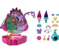 Polly Pocket DreamWorks Trolls Compact Playset with Poppy and Branch Dolls