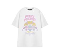 Polly Pocket White Pollyville Short Sleeved T-Shirt Womens