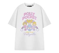Polly Pocket Womens/Ladies Pollyville Short-Sleeved T-Shirt / L White/Pink NS885
