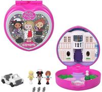 Polly Pocket x Clueless Collector Compact, Micro Dolls and Playset, 5 Themed Accessories Including Toy Car, Cher, Dionne, & Tai, JCC21
