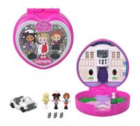 Polly Pocket x Clueless Collector Compact, Micro Dolls and Playset, 5 Themed Accessories Including Toy Car, Cher, Dionne, & Tai, JCC21