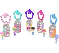 Polly Pocket x KPop Demon Hunters Tiny Capsule Multipack | Collectible 5 pack, Saja Boys Micro Dolls, "Soda Pop" Theme Capsules & Key Rings, Inspired by the Movie, JTM73