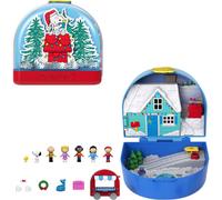 Polly Pocket x Peanuts Collector Compact, Micro Dolls and Playset, 7 Themed Accessories, 4 Iconic Locations, Snoopy & Woodstock, JFV05