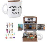Polly Pocket x The Office Compact Playset 6 Character Dolls and 9 Ac (US IMPORT)
