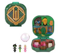 Polly Pocket x Wicked Collector Compact, Micro Dolls and Playset, 2 Themed Accessories, Iconic Shiz & Oz Locations, Glinda, Elphaba, & The Wizard, JFV04