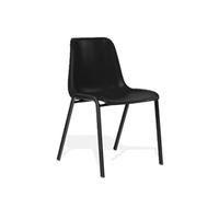 Polly Stacking Visitor Chair Black Polypropylene Without Ar
