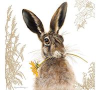 Pollyanna Pickering Countryside Collection Card - Hare & Sunflower